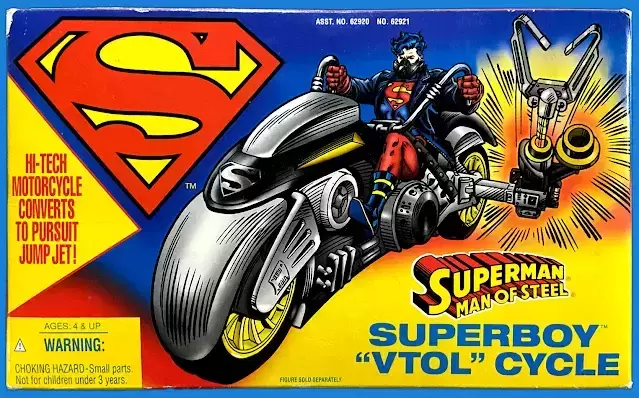 Superman Man Of Steel - Kenner 1995 - Superboy Vtol Cycle