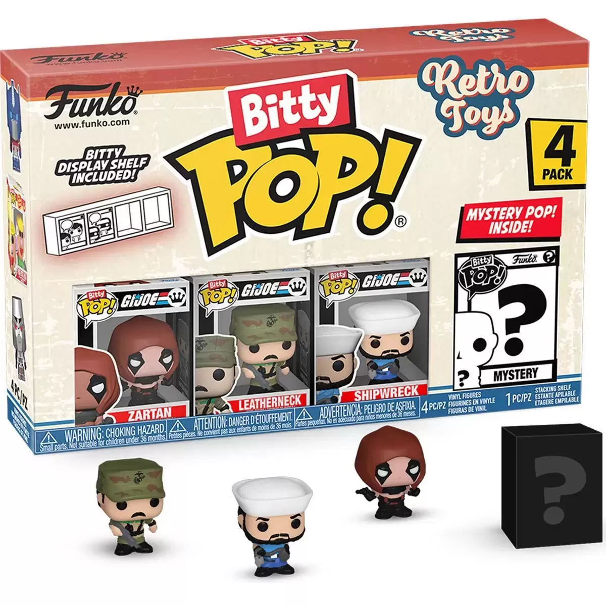 Bitty POP! - Retro Toys - Zartan, Leatherneck, Shipwreck & Mystery