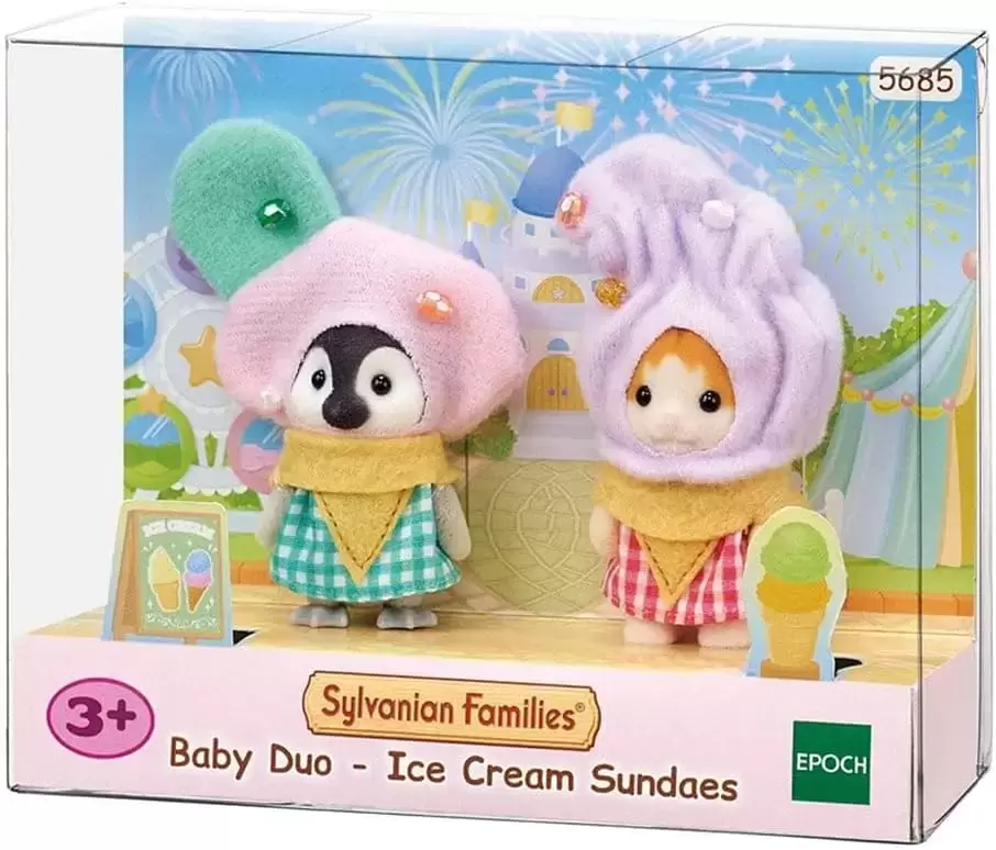 Sylvanian Families (Europe) - Baby Duo - Ice Cream Sundaes