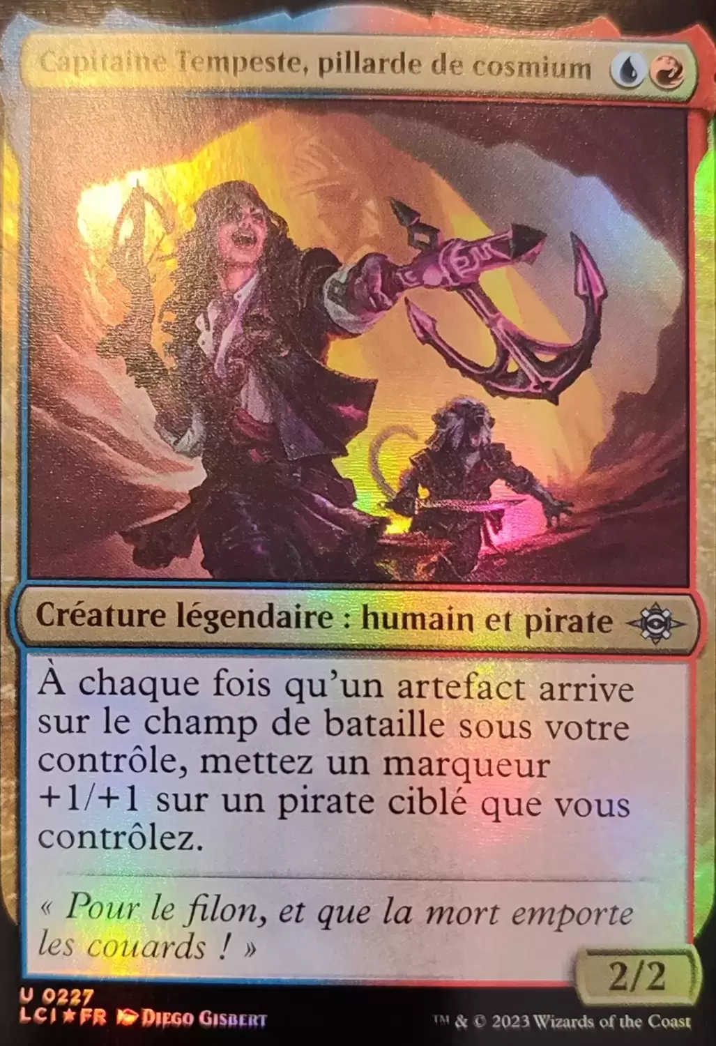Les Cavernes oubliées d\'Ixalan - Capitaine Tempeste, pillarde de cosmium Foil