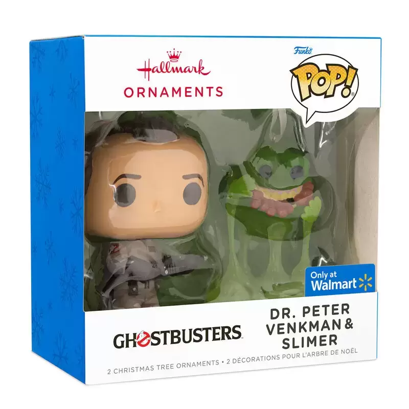 Funko Ornaments - Ghostbusters - Dr. Peter Venkman & Slimer