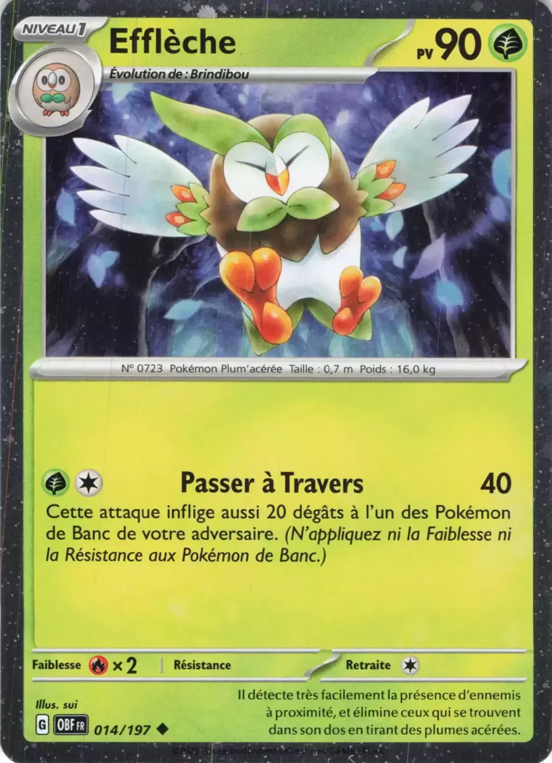 Flammes Obsidiennes - OBFFR - Dartrix holographic