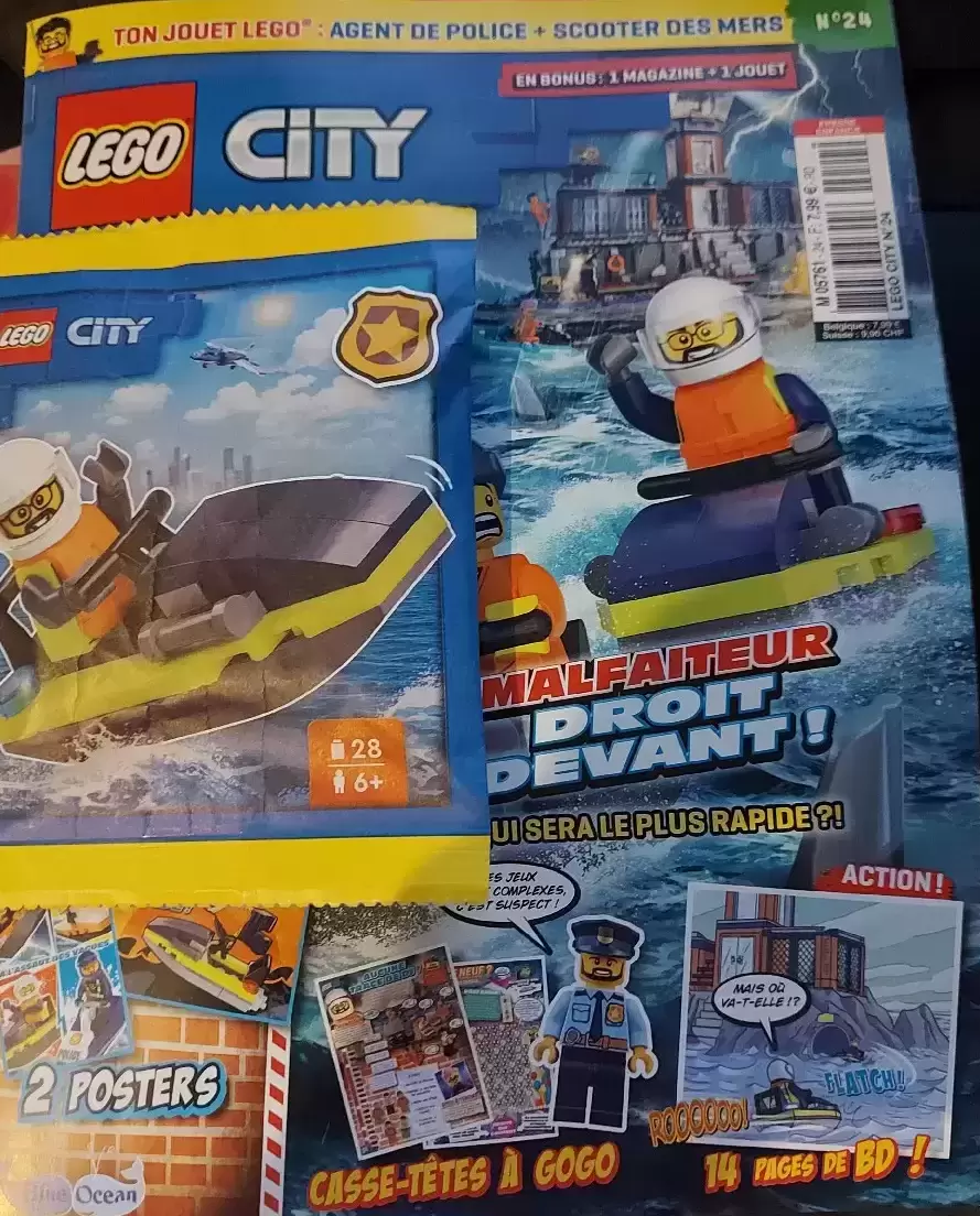 LEGO City - Agent De Police Et Scooter Des Mers