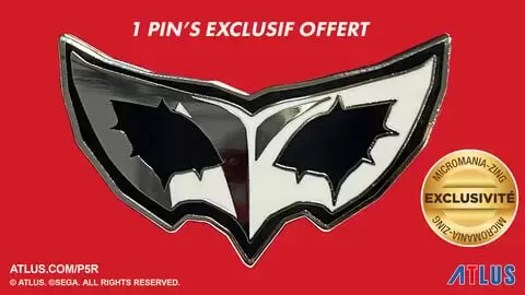 Persona Pins - Persona 5 Royal preorder Joker mask pin