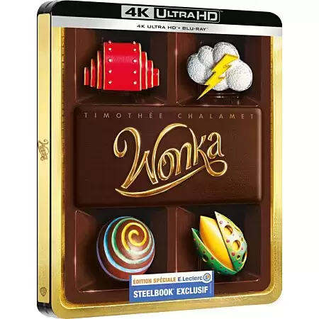 Blu-ray Steelbook - Wonka - Édition spéciale SteelBook E. Leclerc