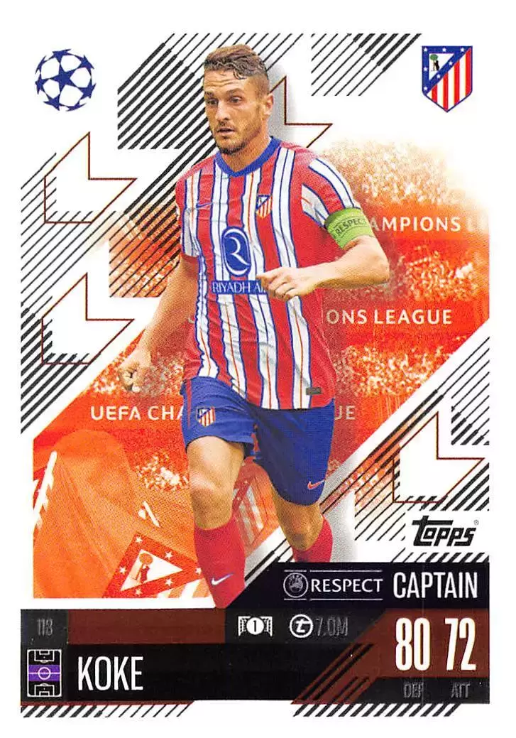 Match Attax - UEFA Champions League 2024/25 - Koke