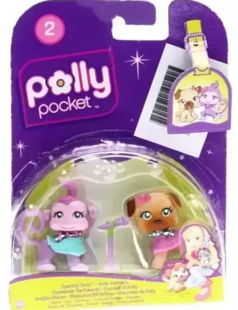 Polly Pocket (2007 – 2008) - Sparklin’ Pets Duets Series 2 4/6 - Dog 48/Monkey 49