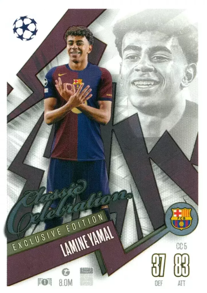 Match Attax - UEFA Champions League 2024/25 - Lamine Yamal