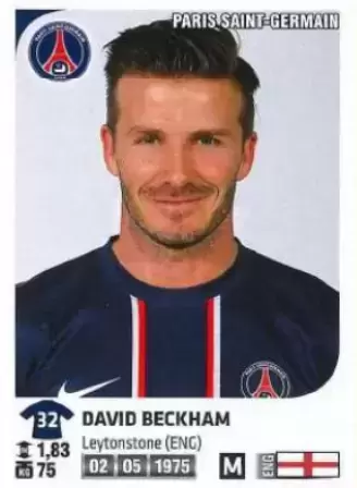 Foot 2012-13 - David Beckham - Paris Saint-Germain