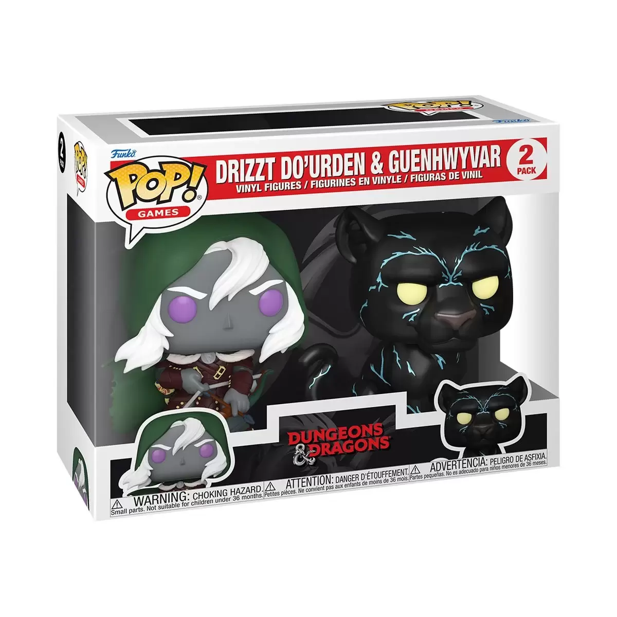 POP! Games - Dungeons & Dragons - Drizzt Do\'Urden & Guenhwyvar 2 Pack