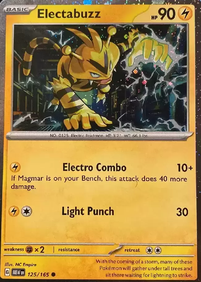 Scarlet & Violet 151 - MEWEN - Electabuzz Holo
