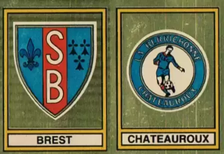 Football 79 en Images - Ecusson Stade Brestois / Chateauroux - Deuxieme Division (Groupe B)
