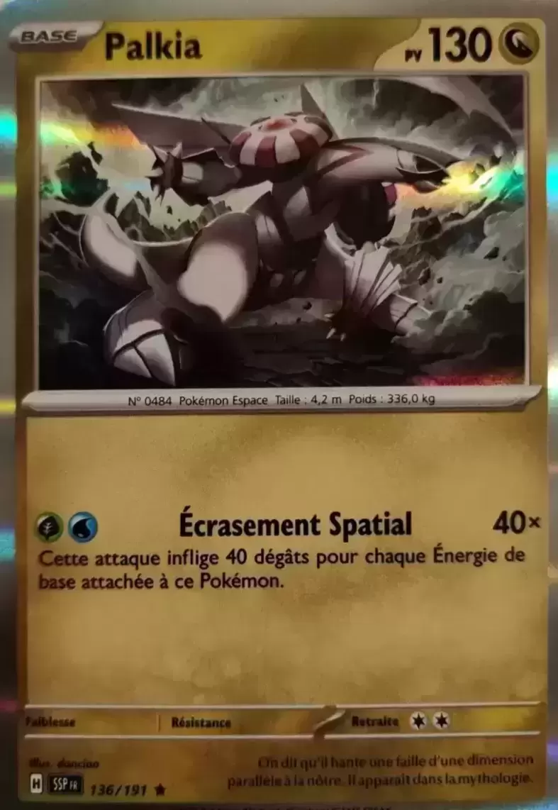 Etincelles Déferlantes - SSPFR - Palkia holographique