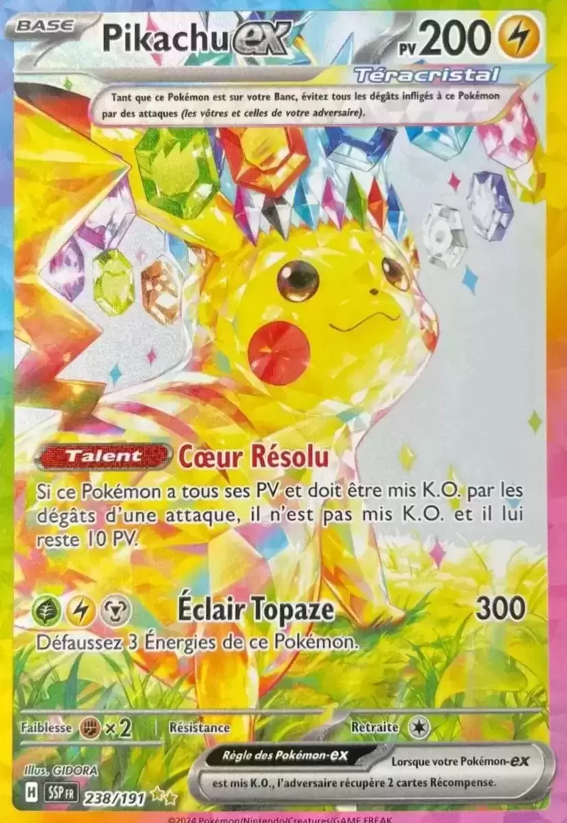 Etincelles Déferlantes - SSPFR - Pikachu EX