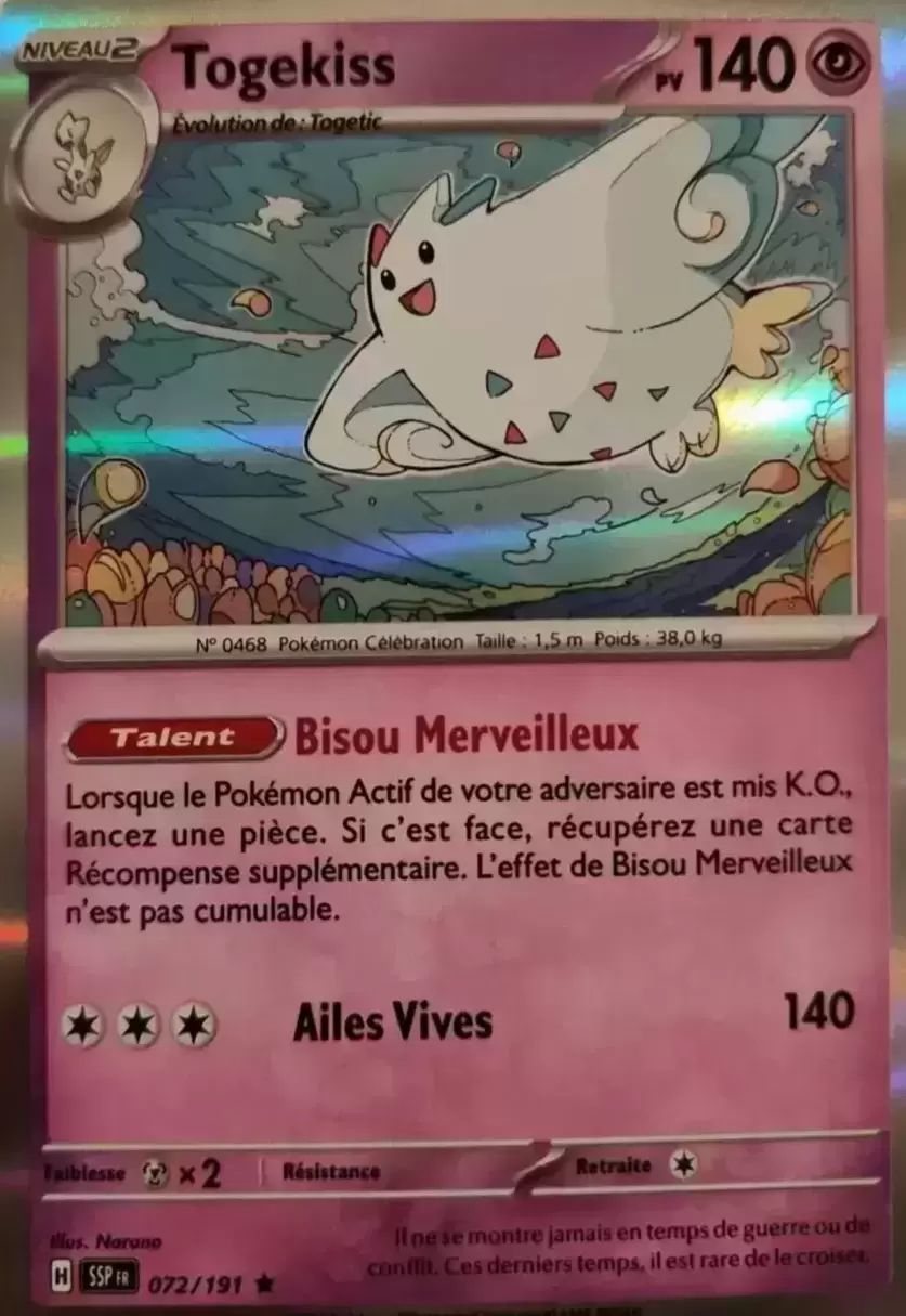 Etincelles Déferlantes - SSPFR - Togekiss holographique