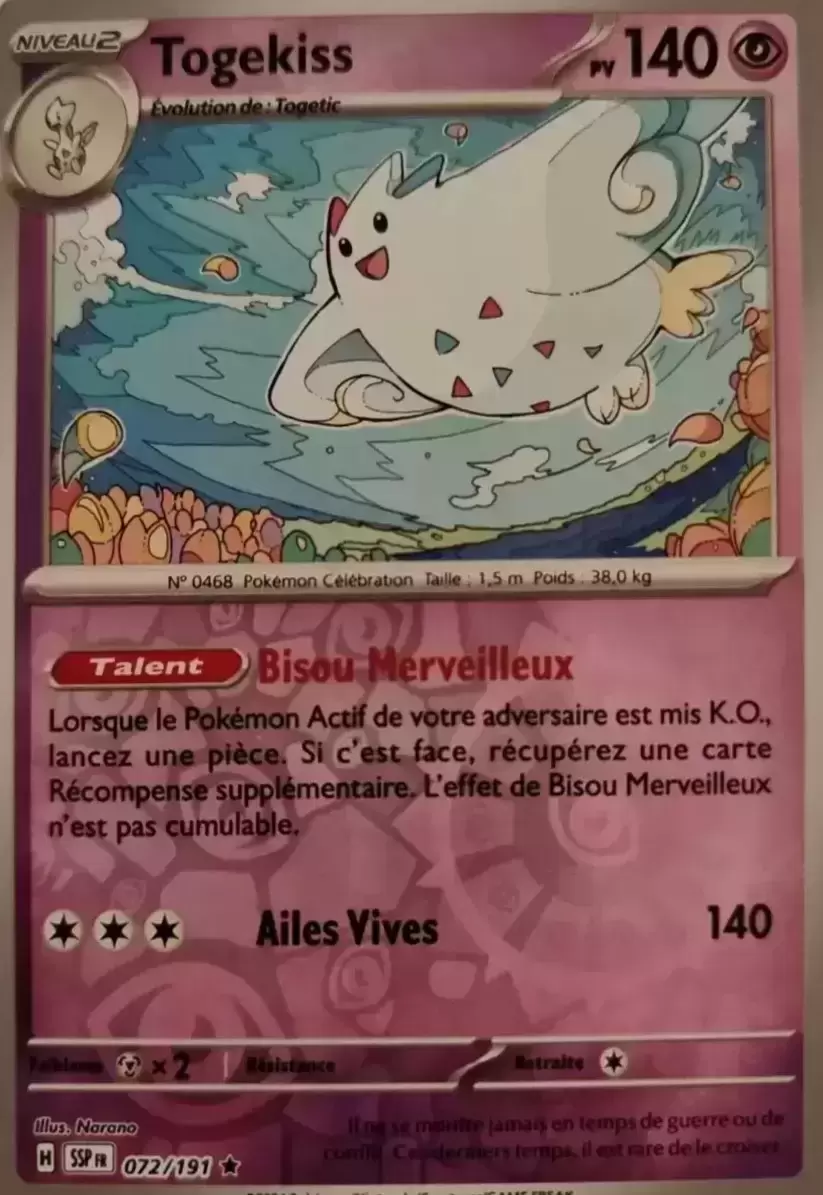 Etincelles Déferlantes - SSPFR - Togekiss Reverse