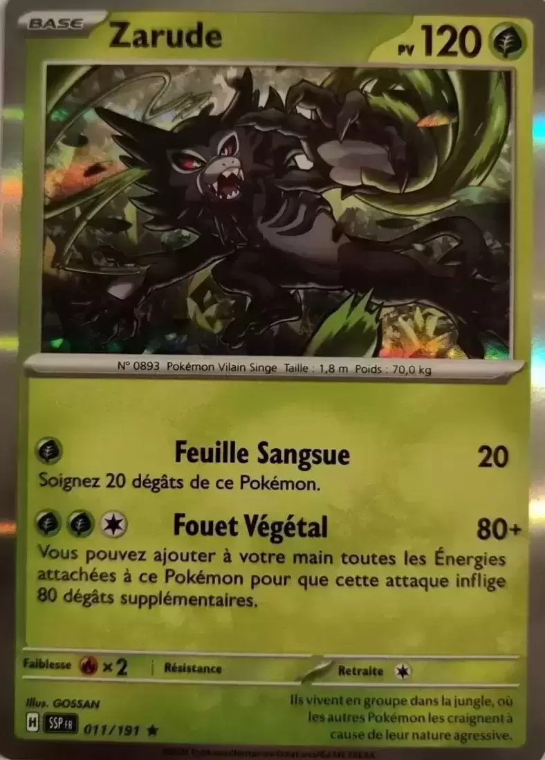 Etincelles Déferlantes - SSPFR - Zarude holographique