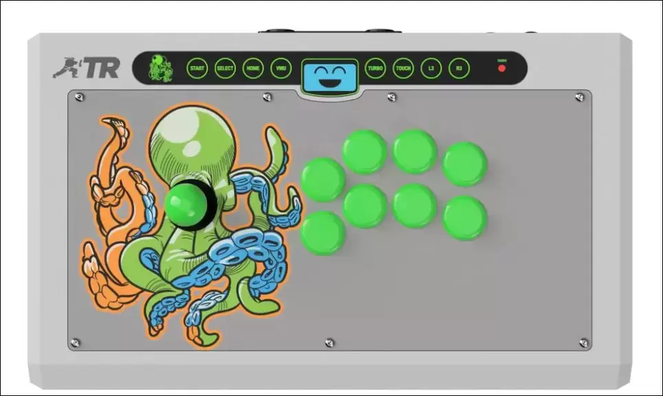 Arcade Stick - TR Fight Stick - Octopus Arcade Stick - Candy (White)
