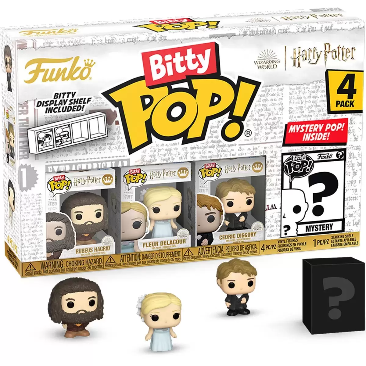 Bitty POP! - Harry Potter - Rubeus Hagrid, Fleur Delacour, Cedric Diggory & Mystery