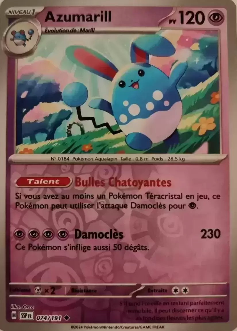 Etincelles Déferlantes - SSPFR - Azumarill Reverse