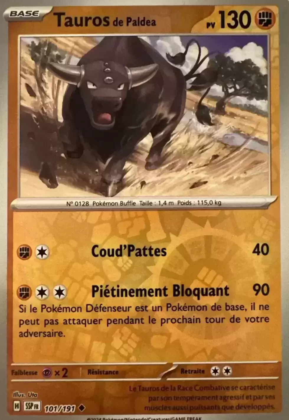 Etincelles Déferlantes - SSPFR - Tauros de Paldea Reverse