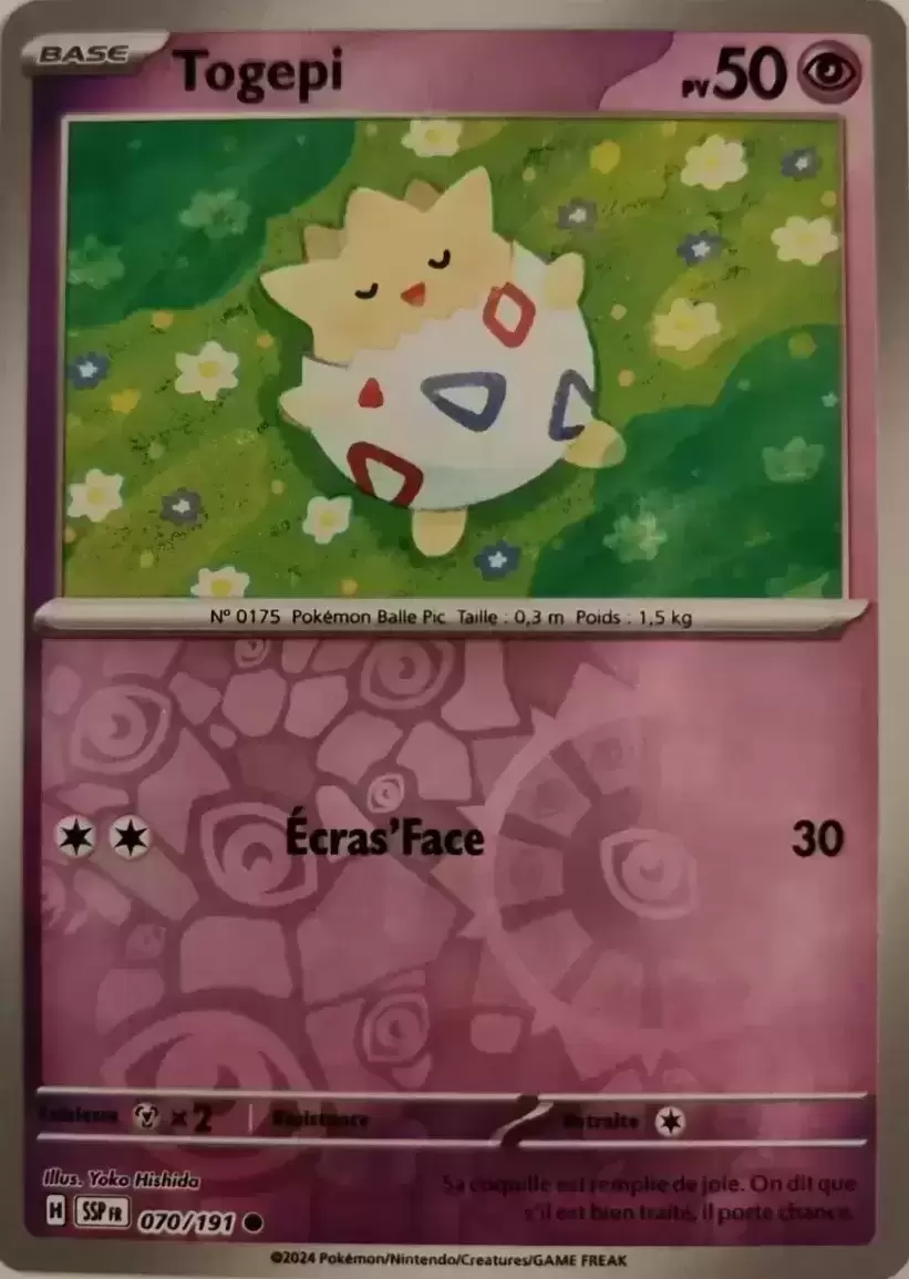 Etincelles Déferlantes - SSPFR - Togepi Reverse