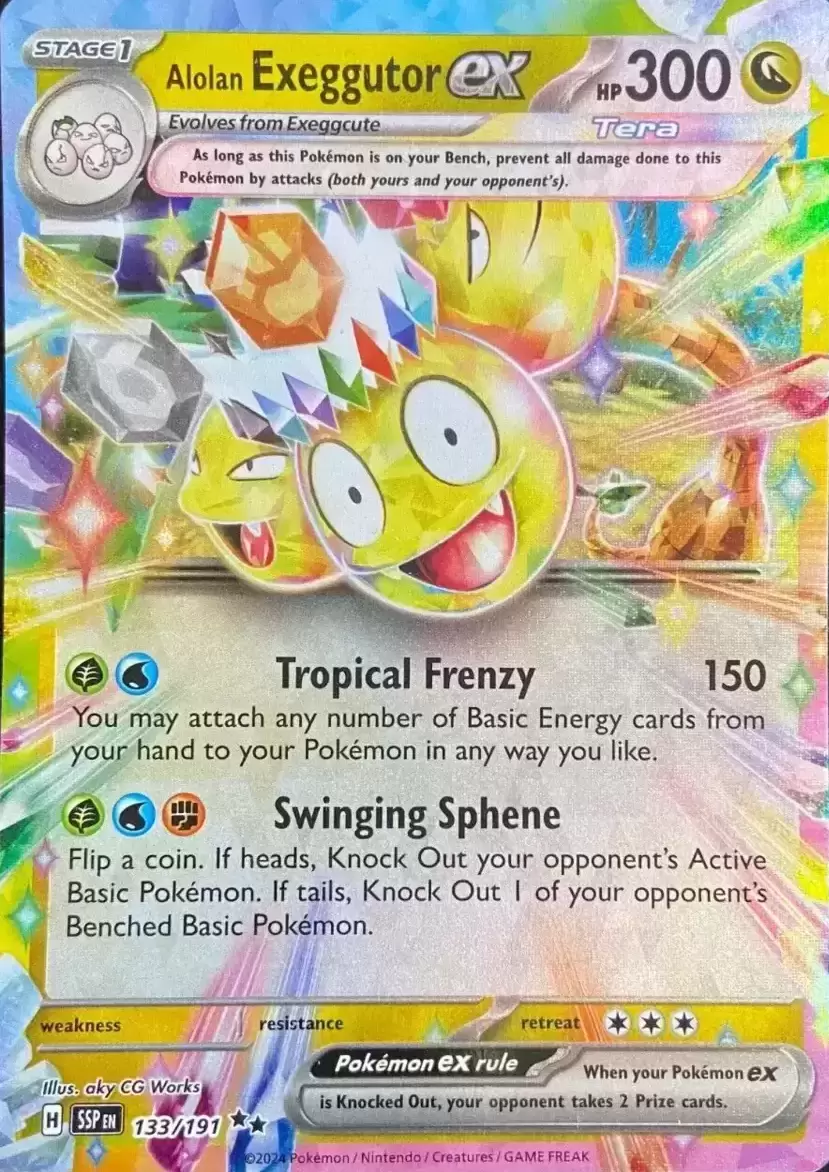 Surging Sparks SSPEN - Alolan Exeggutor EX