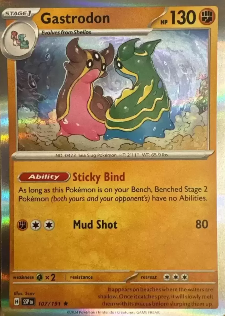 Surging Sparks SSPEN - Gastrodon Holo