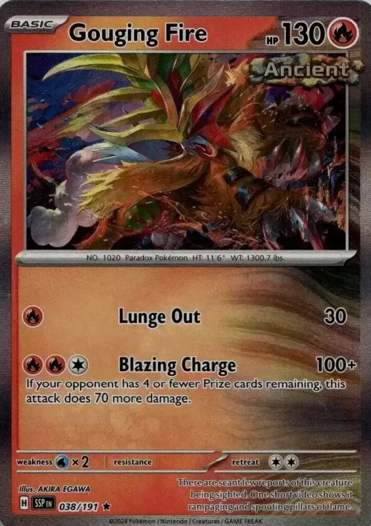 Surging Sparks SSPEN - Gouging Fire Holo