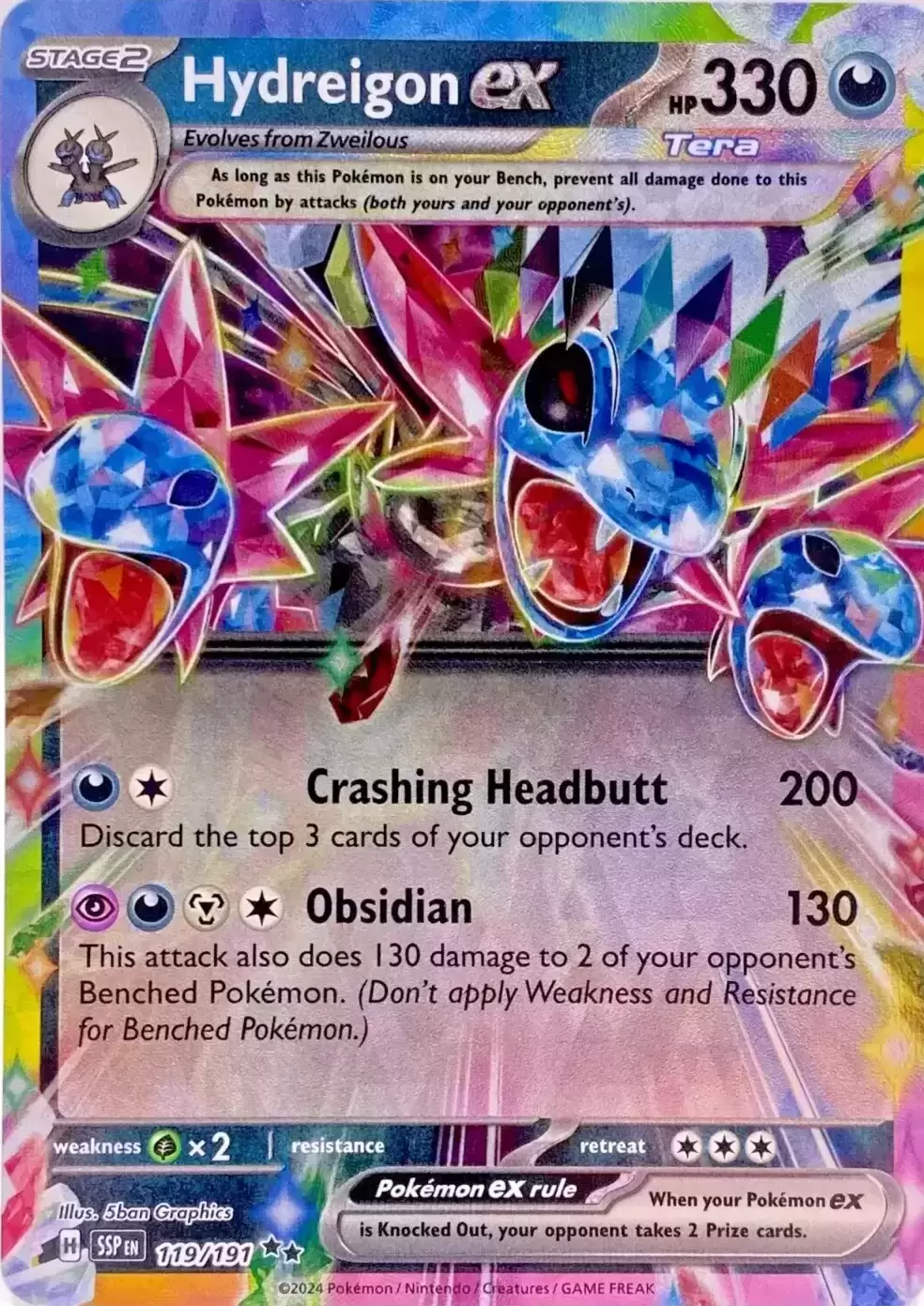 Surging Sparks SSPEN - Hydreigon EX
