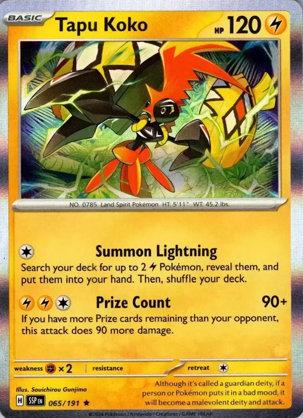 Surging Sparks SSPEN - Tapu Koko Holo