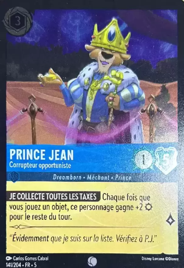 Ciel Scintillant - Chapitre 5 - Prince Jean - Corrupteur Opportuniste - Brillante