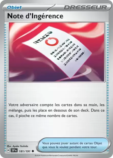 Etincelles Déferlantes - SSPFR - Note d\'Ingérence