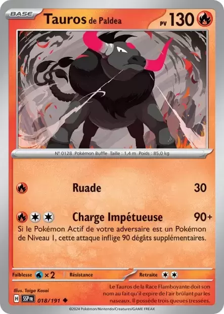 Etincelles Déferlantes - SSPFR - Tauros de Paldea