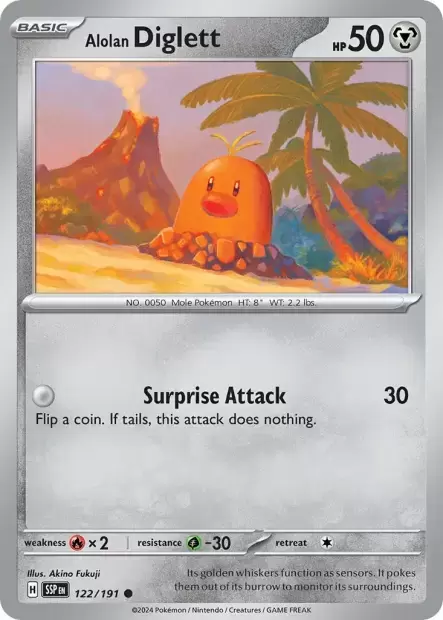 Surging Sparks SSPEN - Alolan Diglett