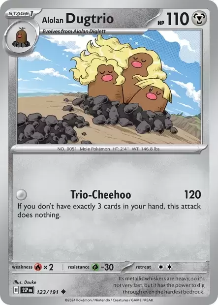 Surging Sparks SSPEN - Alolan Dugtrio