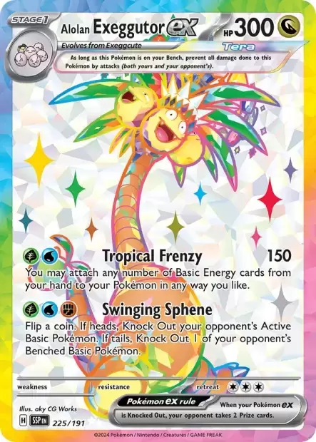 Surging Sparks SSPEN - Alolan Exeggutor EX