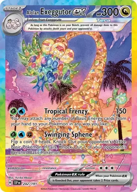 Surging Sparks SSPEN - Alolan Exeggutor EX