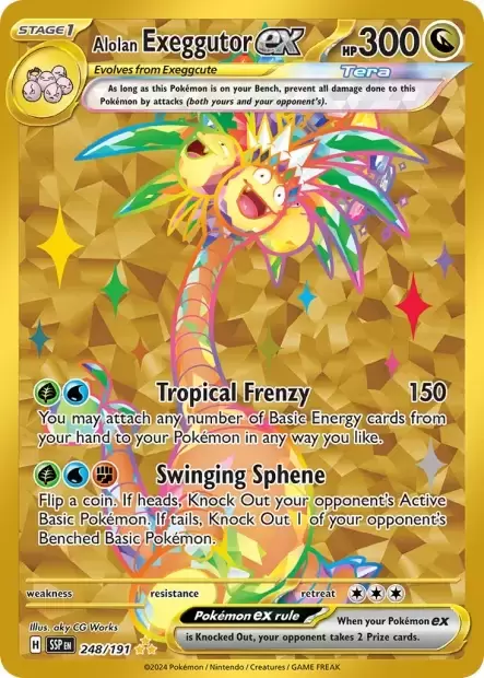 Surging Sparks SSPEN - Alolan Exeggutor EX