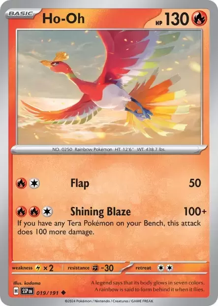 Surging Sparks SSP - Ho-Oh