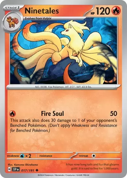Surging Sparks SSPEN - Ninetales