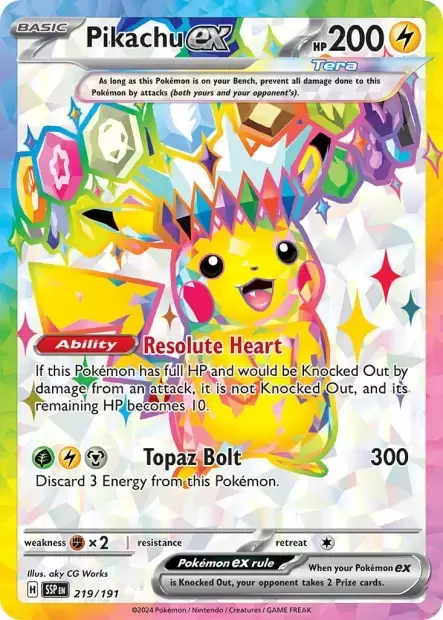 Surging Sparks SSPEN - Pikachu EX