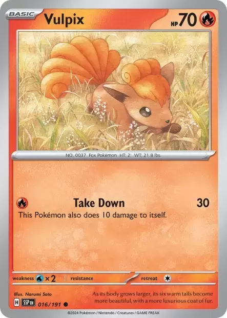 Surging Sparks SSPEN - Vulpix