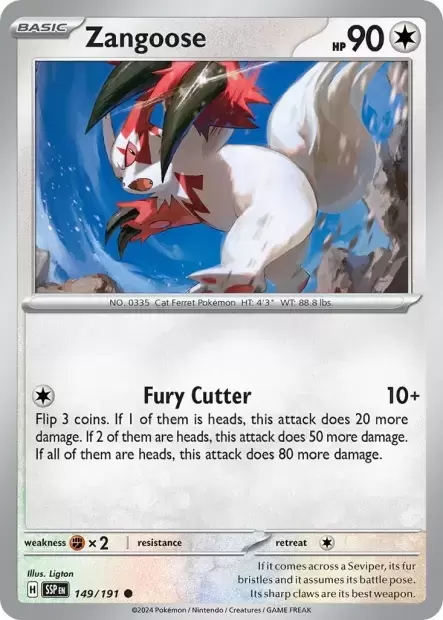 Surging Sparks SSPEN - Zangoose