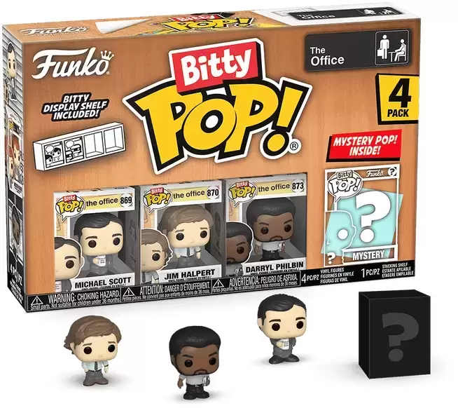 Bitty POP! - The Office - Michael Scott, Jim Alpert, Darryl Philbin & Mystery