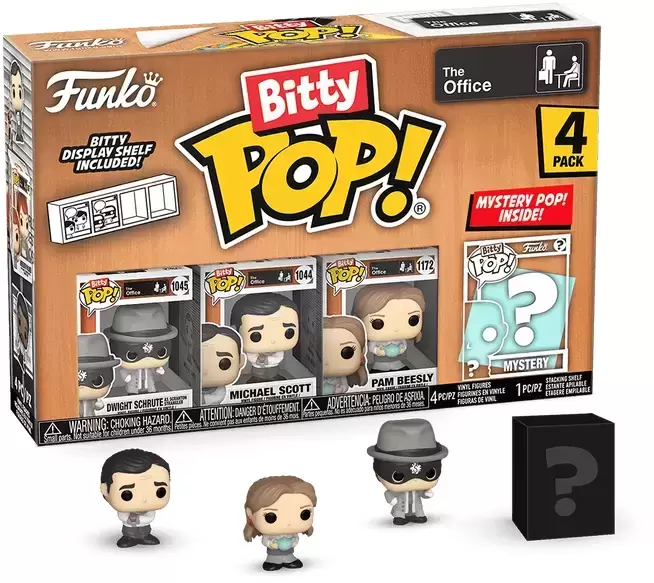Bitty POP! - The Office - Dwight Schrute, Michael Scott, Pam Beesley & Mystery