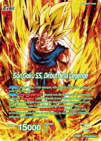 Beyond Generations [BT24] - Son Goku // Son Goku SS, Debut de la Legende (Special Leader Rare)