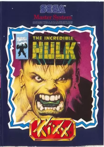 EUR - European Master System Games - The Incredible Hulk (Kixx)