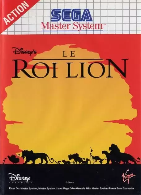 FRA - Jeux Master System Français - Le Roi Lion