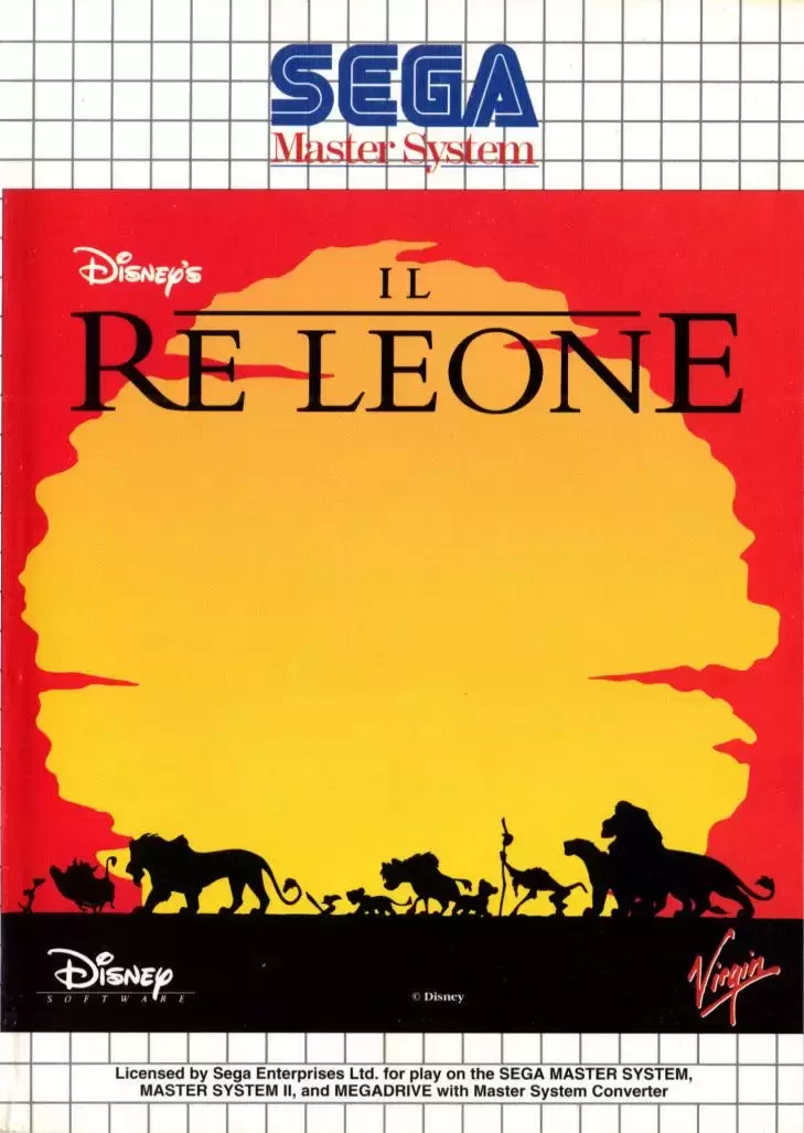 ITA - Italian Master System Games - Il Re Leone